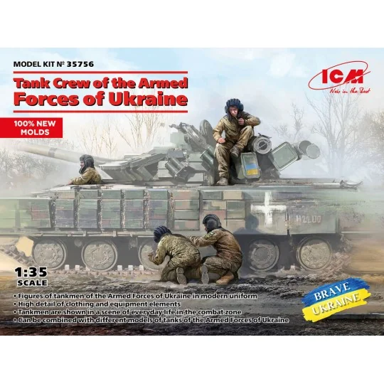Tank Crew of the Armed Forces of Ukraine (100% new molds), 1/35 - I...