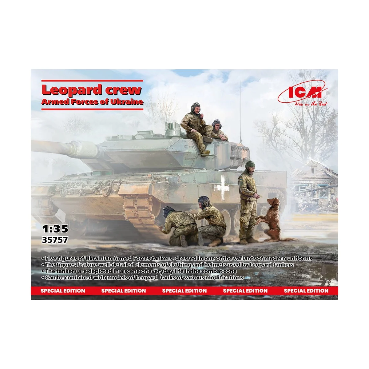 Leopard crew of the Armed Forces of Ukraine, 1/35 - ICM 35757
