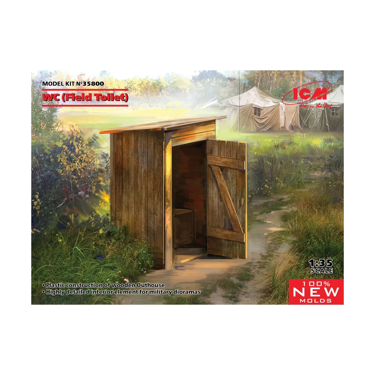WC (Field Toilet) (100% new molds) - ICM 35800