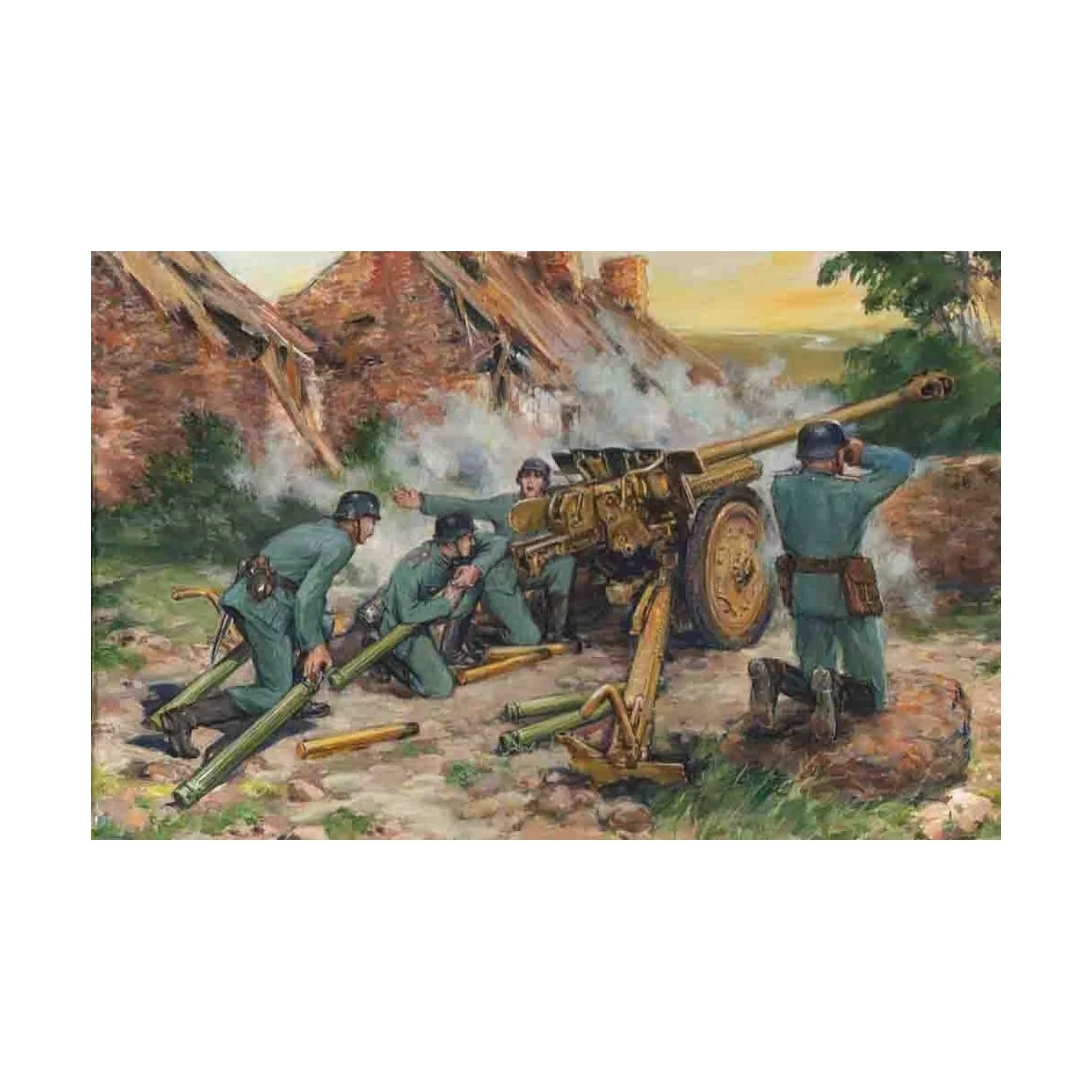 7, 62cm Pak 36(r) with German Crew, 1/35 - ICM 35801 7, 62cm Pak 36(r) with German Crew, 1/35 - ICM 35801