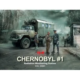 Chernobyl1.Radiation Monitoring Stat(ZiL-131KShM truck&5figu&dioram...