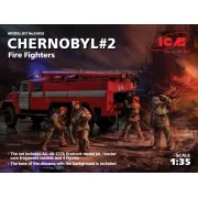Chernobyl2. Fire Fighters(AC-40-137A firetruck&4figur&diora base w....