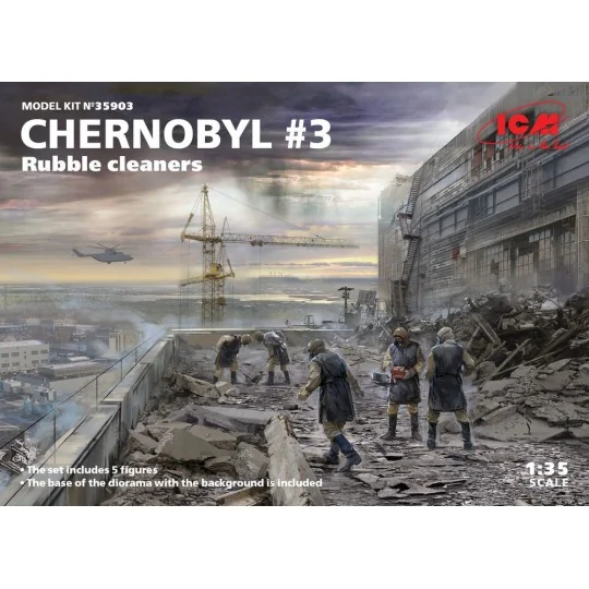 Chernobyl3. Rubble cleaners (5 figures) - ICM 35903