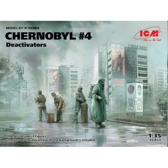 Chernobyl4. Deactivators (4 figures), 1/35 - ICM 35904 Chernobyl4. Deactivators (4 figures), 1/35 - ICM 35904
