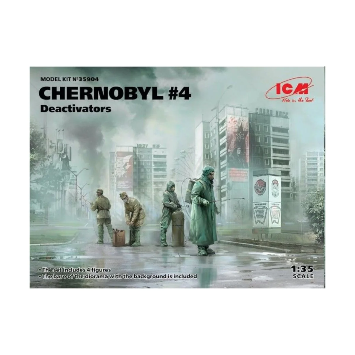 Chernobyl4. Deactivators (4 figures) - ICM 35904