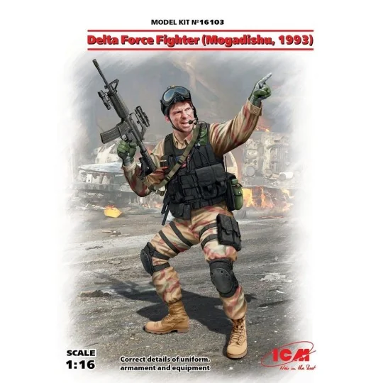 Delta Force Fighter (Mogadishu, 1993), 1/16 - ICM 16103 Delta Force Fighter (Mogadishu, 1993), 1/16 - ICM 16103