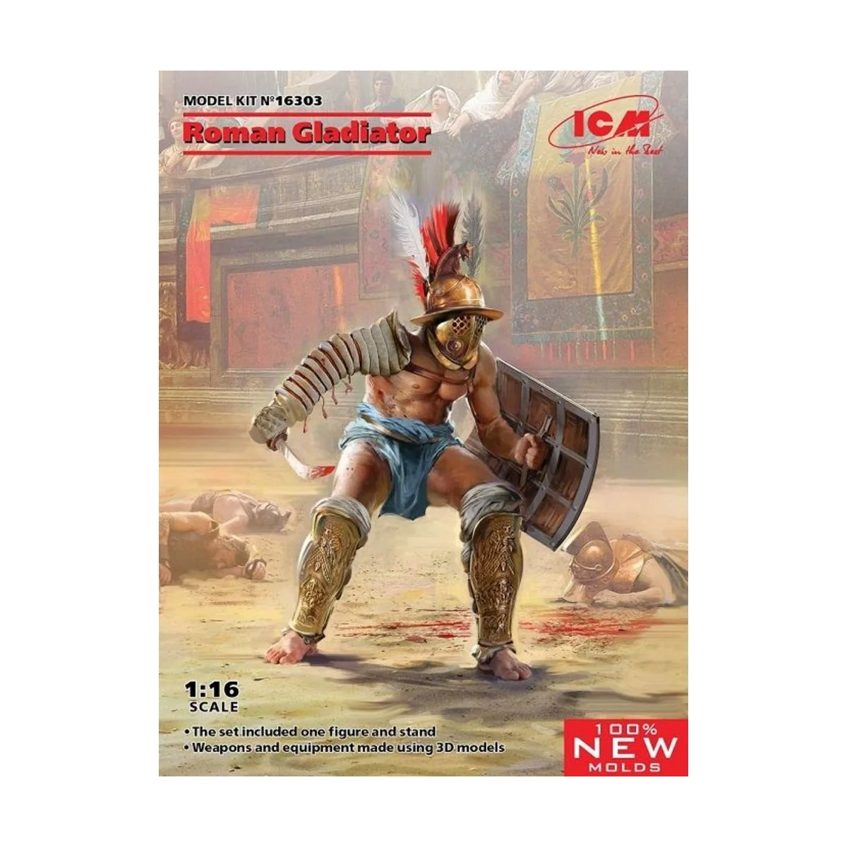 Roman Gladiator, 1/16 - ICM 16303 Roman Gladiator, 1/16 - ICM 16303