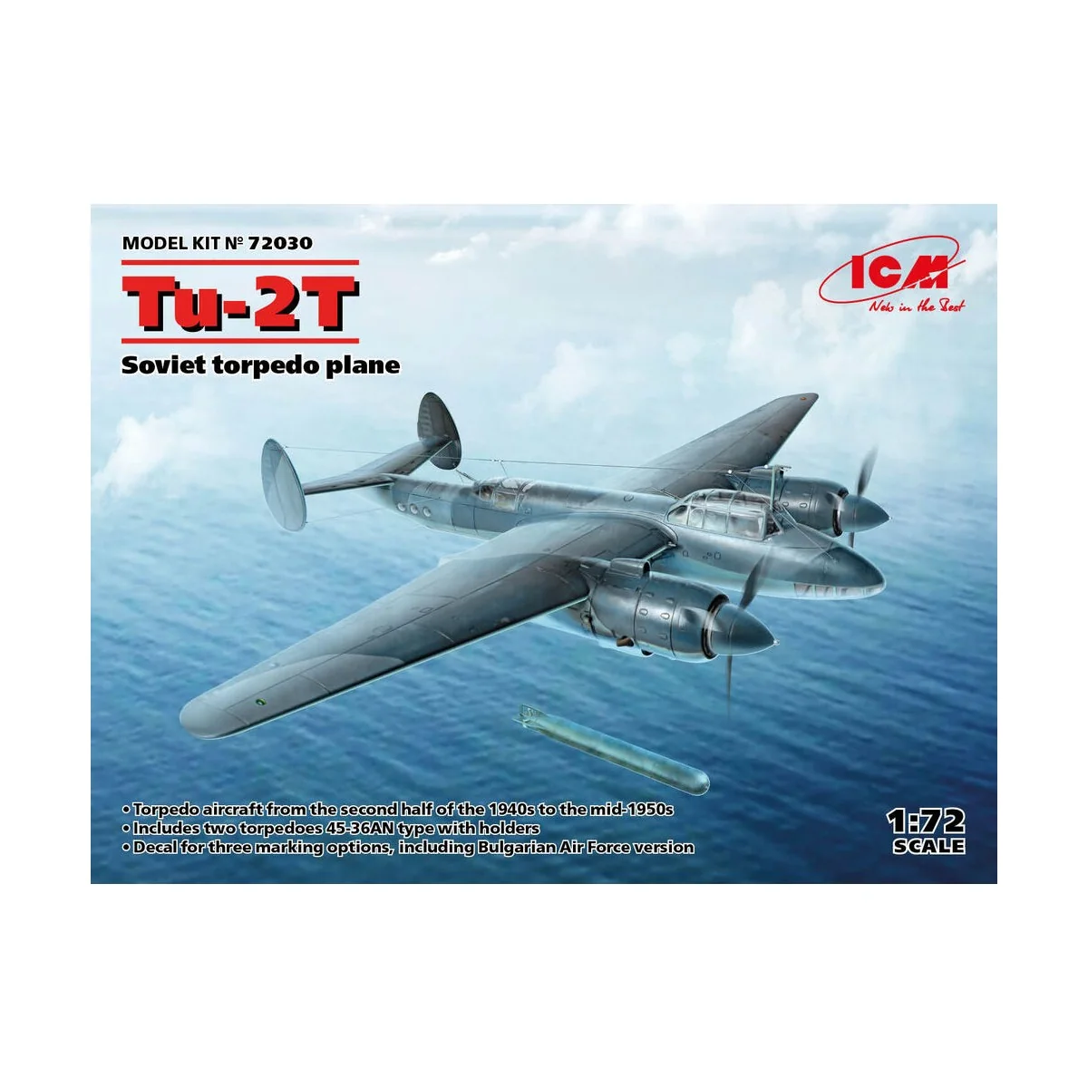 Tu-2T, Soviet torpedo plane - ICM 72030