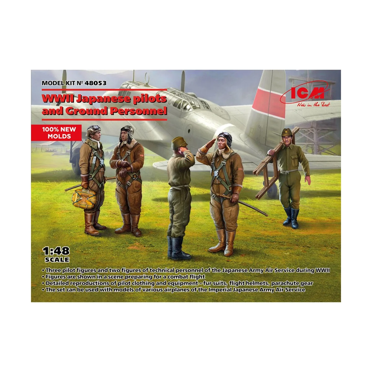 Japanese pilots and Ground Personnel WWII (100% new molds) - ICM 48053