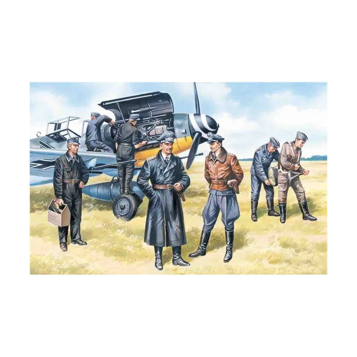 Deutsche Luftwaffe Piloten und Bodenpersonal - ICM 48082