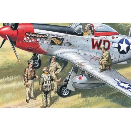 USAAF Piloten und Bodenpersonal, 1/48 - ICM 48083