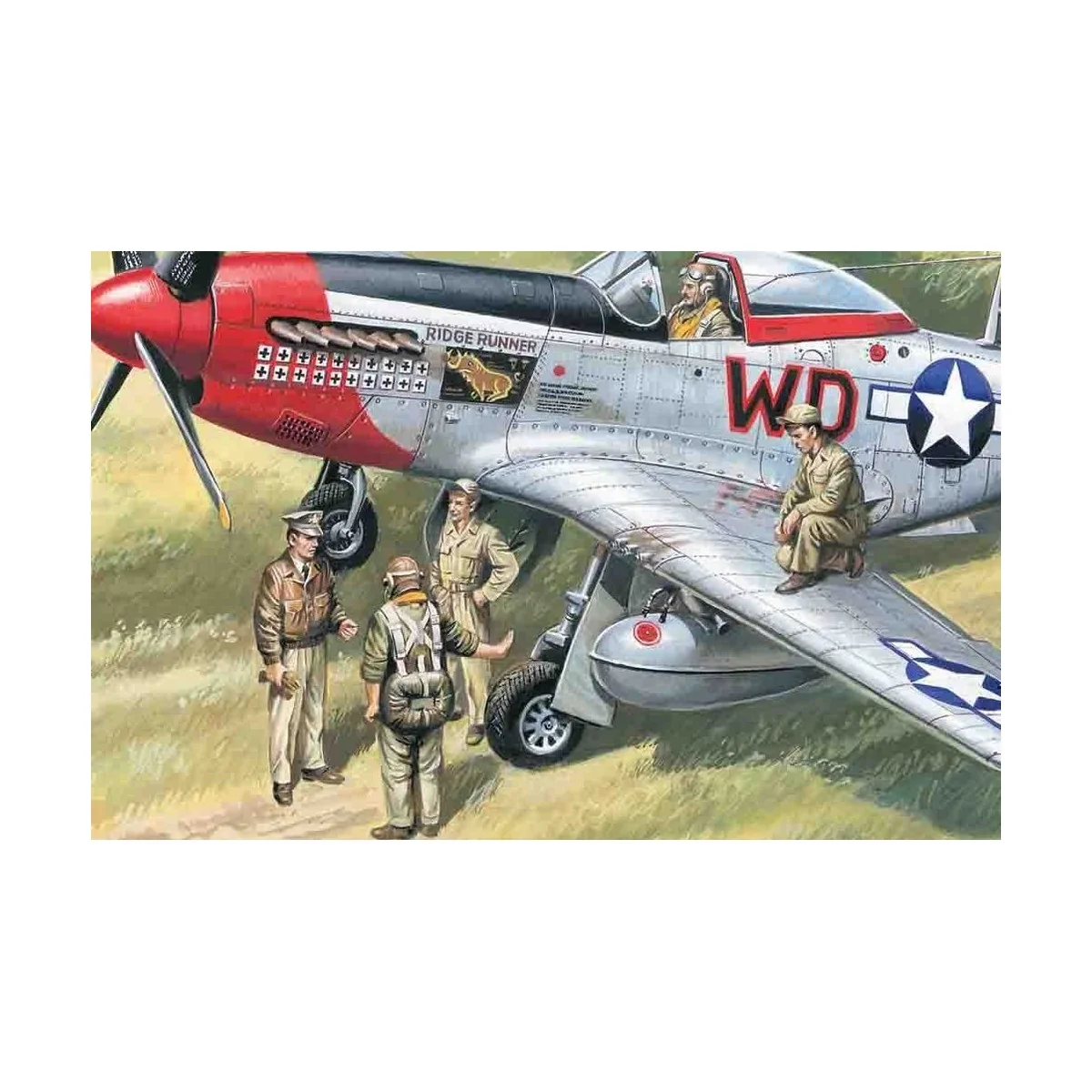USAAF Piloten und Bodenpersonal, 1/48 - ICM 48083