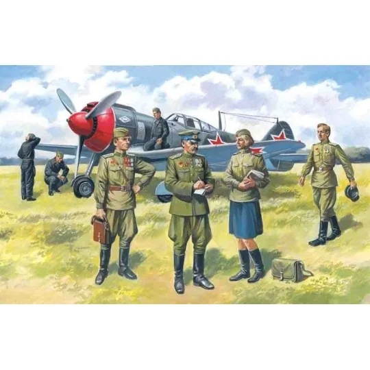 Sowjetische Piloten & Bodenpersonal 1943-45, 1/48 - ICM 48084 Sowjetische Piloten & Bodenpersonal 1943-45, 1/48 - ICM 48084