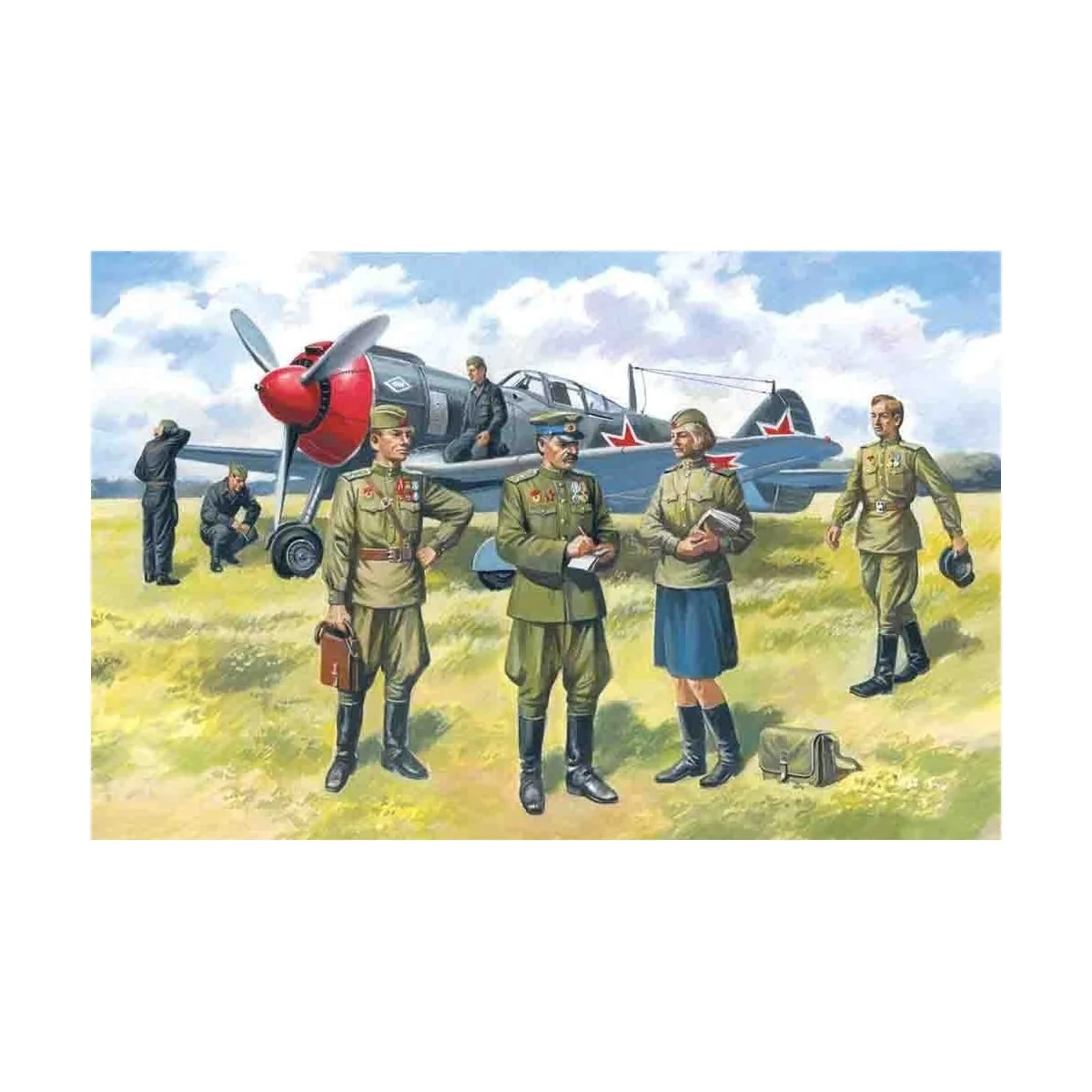 Sowjetische Piloten & Bodenpersonal 1943-45 - ICM 48084