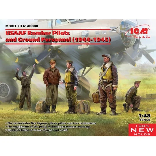 USAAF Bomber Pilots and Ground Personnel (1944-1945) (100% new mold... USAAF Bomber Pilots and Ground Personnel (1944-1945) (100% new mold...
