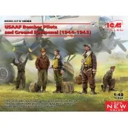 USAAF Bomber Pilots and Ground Personnel (1944-1945) (100% new mold...