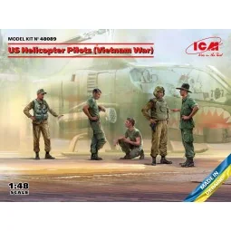 US Helicopter Pilots (Vietnam War)(100% new molds), 1/48 - ICM 48089