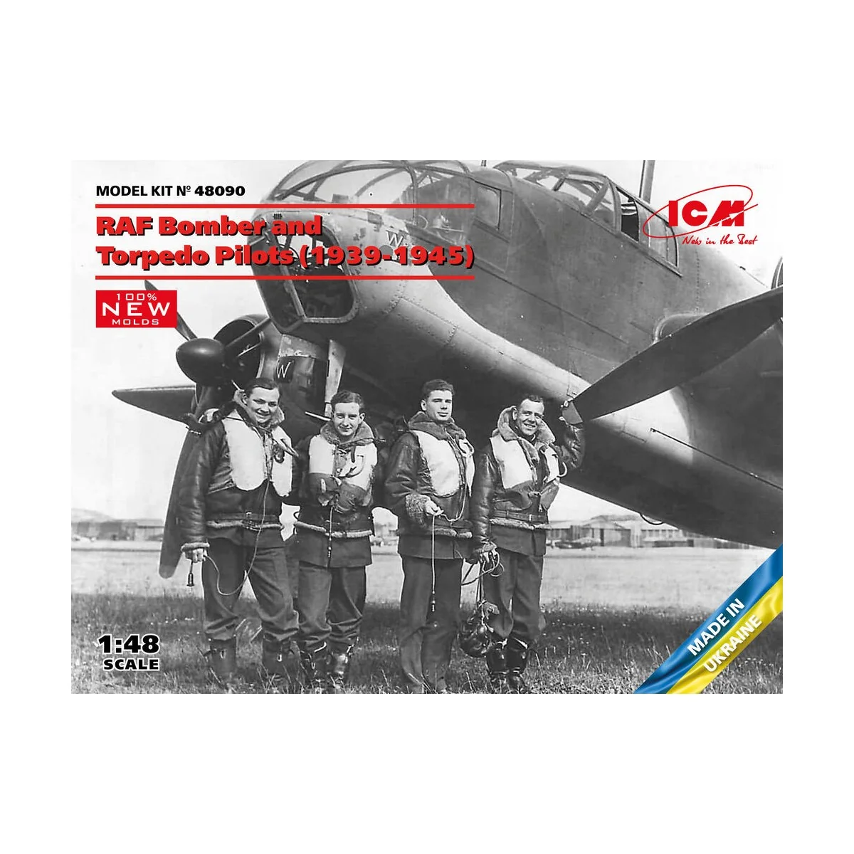 RAF Bomber and Torpedo Pilots (1939-1945) (100% new molds) - ICM 48090