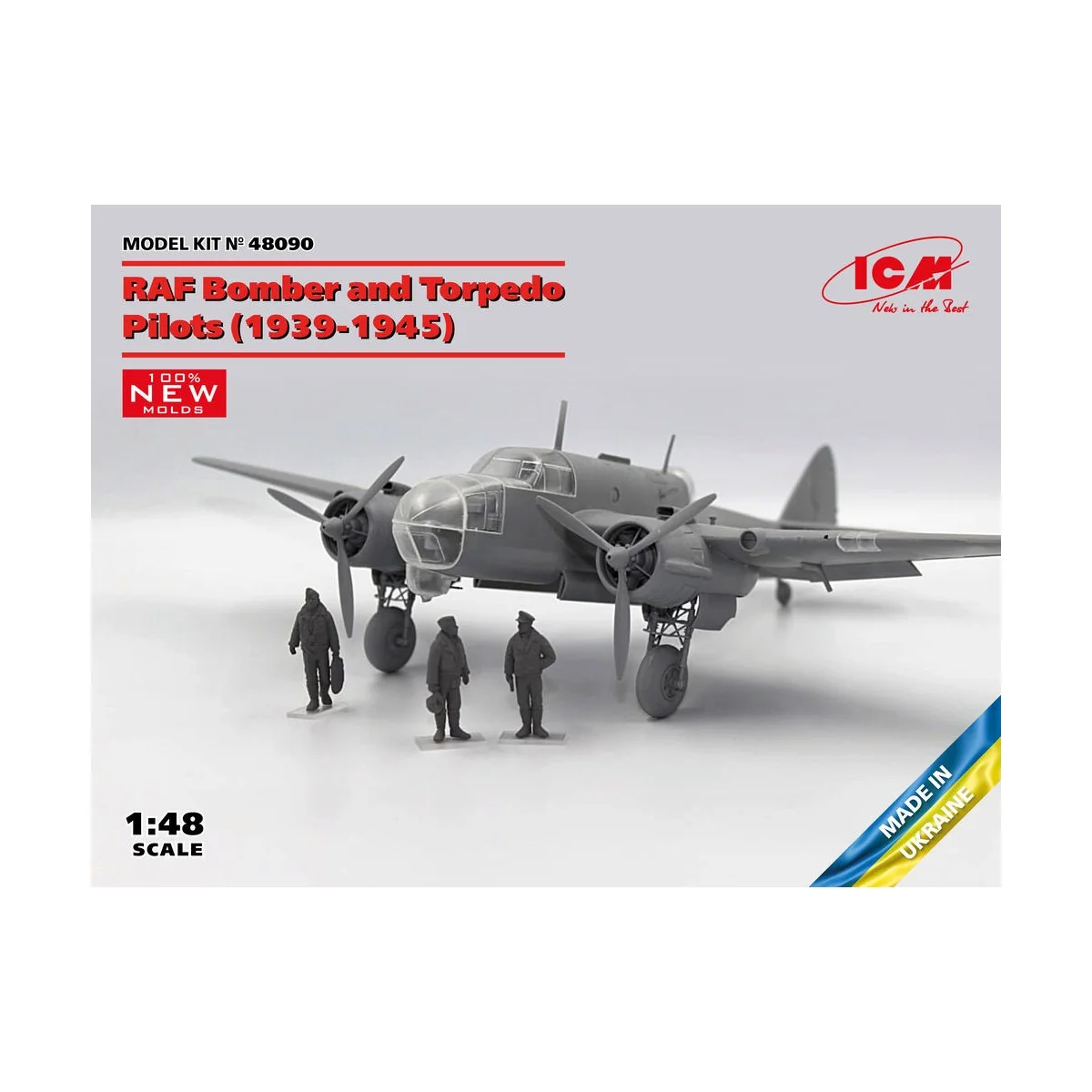 RAF Bomber and Torpedo Pilots (1939-1945) (100% new molds) - ICM 48090