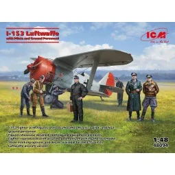 I-153 with Luftwaffe Pilots and Ground Personnel - ICM 48094