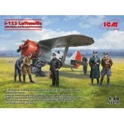 I-153 with Luftwaffe Pilots and Ground Personnel, 1/48 - ICM 48094 I-153 with Luftwaffe Pilots and Ground Personnel, 1/48 - ICM 48094