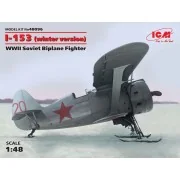 I-153 winter version WWII Soviet Biplane Fighter, 1/48 - ICM 48096