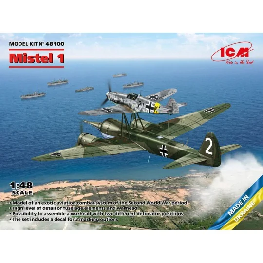 Mistel 1, WWII German Composite Aircraft, 1/48 - ICM 48100 Mistel 1, WWII German Composite Aircraft, 1/48 - ICM 48100