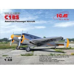 C18S, American Passenger Aircraft, 1/48 - ICM 48185