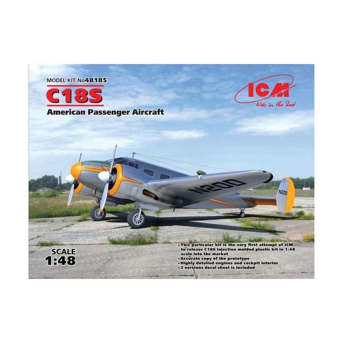 C18S,American Passenger Aircraft - ICM 48185