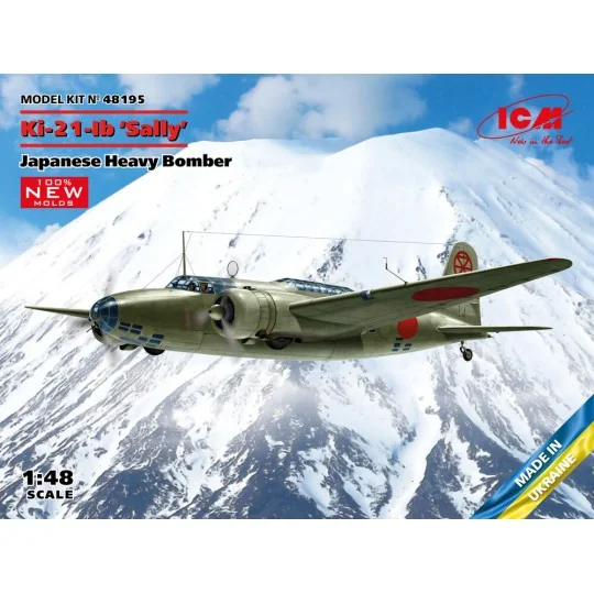 Ki-21-Ib Sally Japanese Heavy Bomber (100% new molds), 1/48 - ICM 4... Ki-21-Ib Sally Japanese Heavy Bomber (100% new molds), 1/48 - ICM 4...