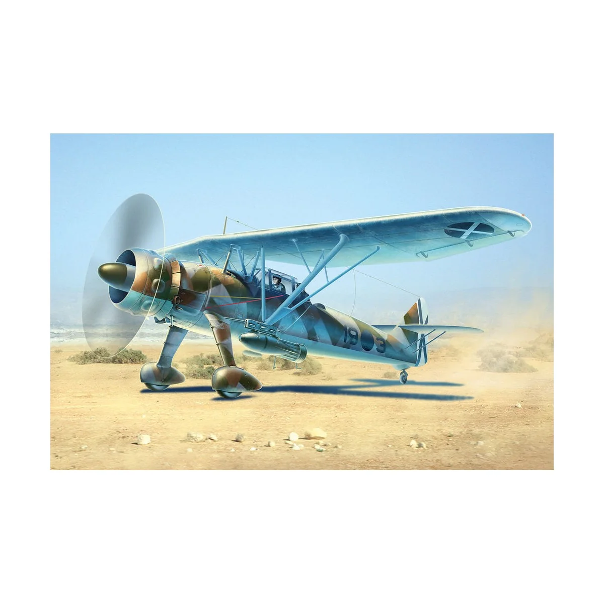 Hs 126A-1 with bomb rack Condor Legion Reconnaissance Plane - ICM 4...