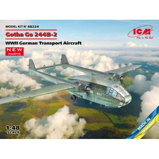 Gotha Go 244B-2, WWII German Transport Aircraft - ICM 48224