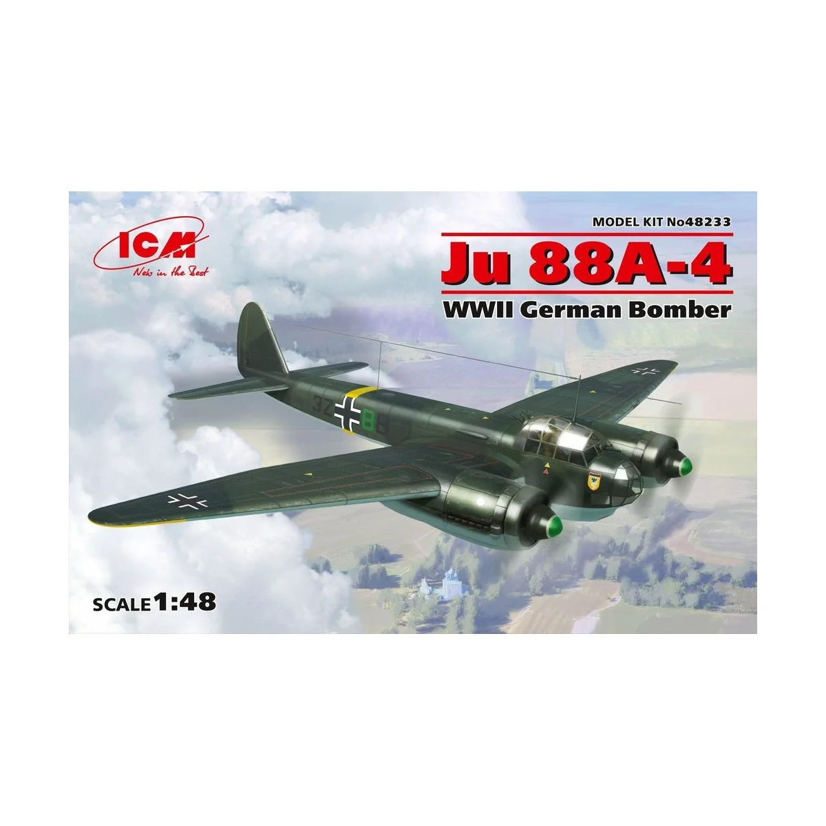 Ju 88A-4, WWII German Bomber - ICM 48233