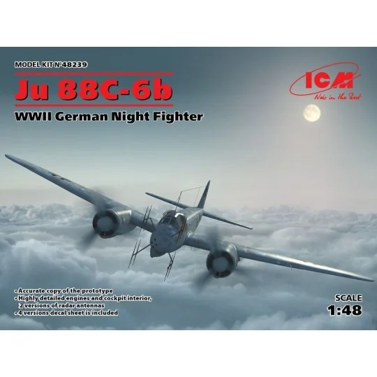 Ju 88C-6b, WWII German Night Fighter - ICM 48239