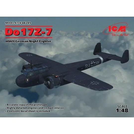 Do 17Z-7, WWII German Night Fighter, 1/48 - ICM 48245