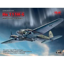 He 111H-6, WWII German Bomber - ICM 48262