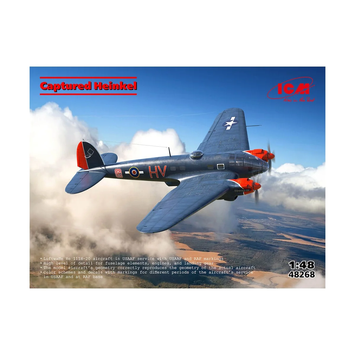 'Captured Heinkel', 1/48 - ICM 48268