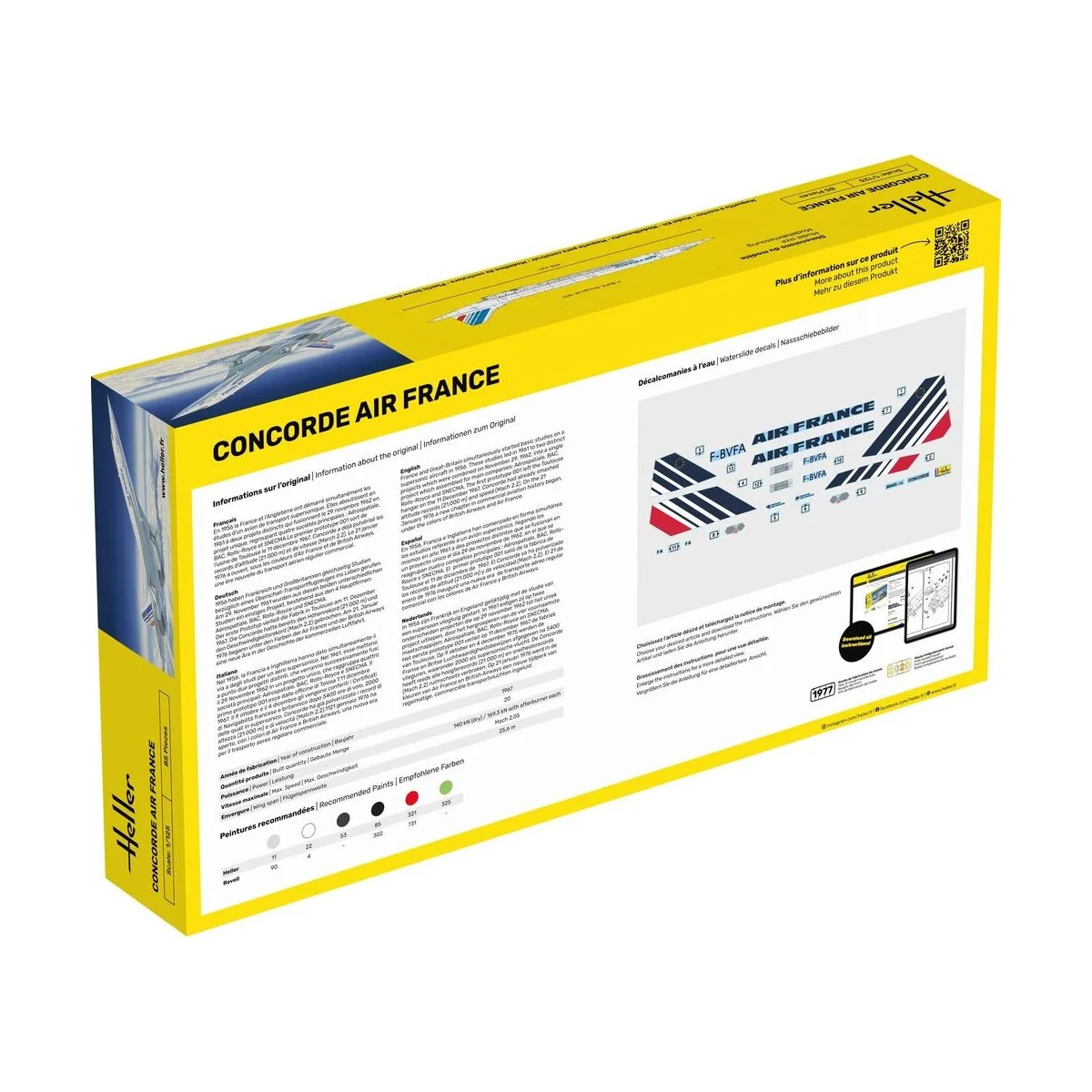 STARTER KIT Concorde AF, 1/125 - Heller 56445 STARTER KIT Concorde AF, 1/125 - Heller 56445