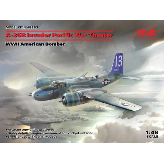 A-26 Invader Pacific War Theater, WWII American Bomber - ICM 48285