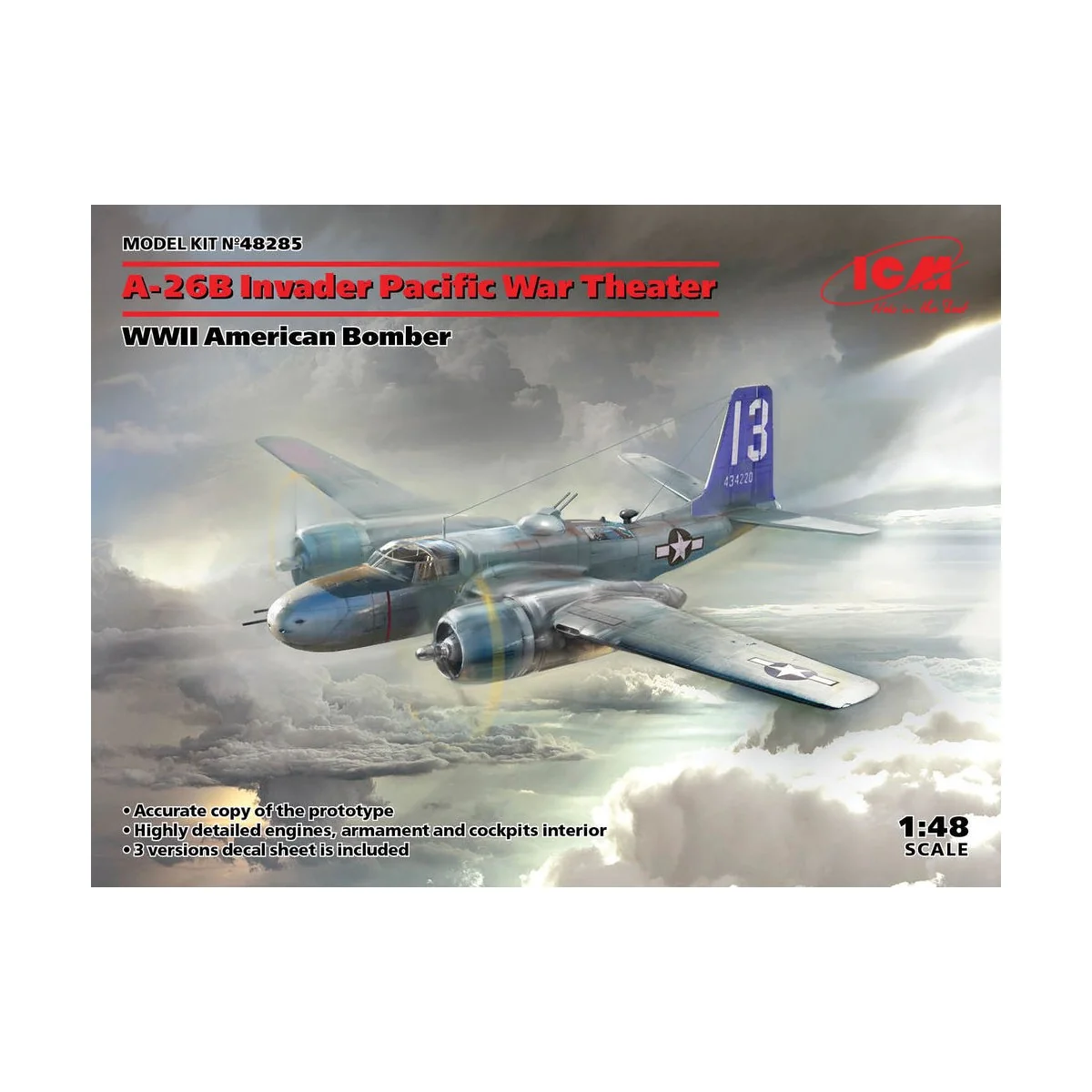 A-26 Invader Pacific War Theater, WWII American Bomber, 1/48 - ICM ...