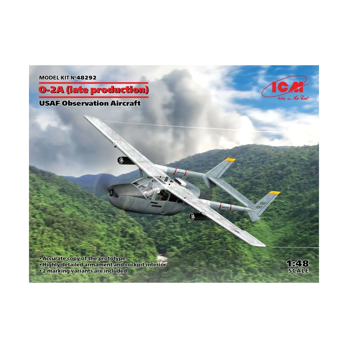 O-2A (late production), USAF Observation Aircraft, 1/48 - ICM 48292