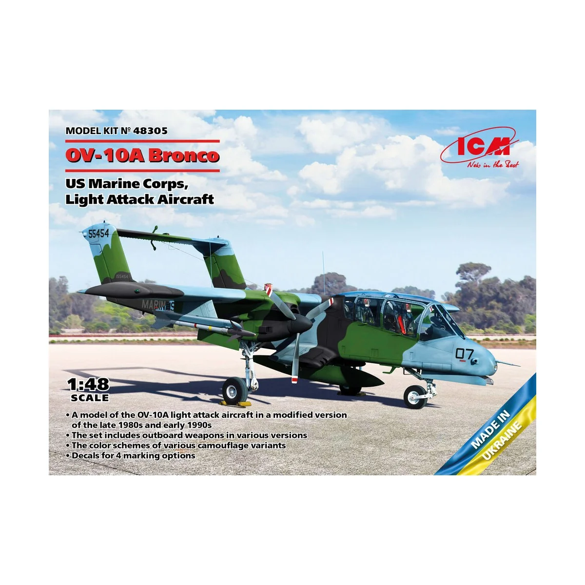 OV-10A Bronco US Marine Corps, Light Attack Aircraft, 1/48 - ICM 48305 OV-10A Bronco US Marine Corps, Light Attack Aircraft, 1/48 - ICM 48305