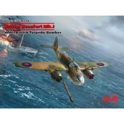 Bristol Beaufort Mk.I, WWII British Torpedo Bomber, 1/48 - ICM 48310