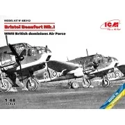 Bristol Beaufort Mk.I, WWII British dominions Air Force, 1/48 - ICM...