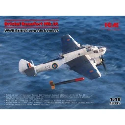 Bristol Beaufort Mk.IA, WWII British torpedo bomber, 1/48 - ICM 48315