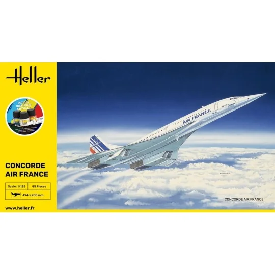 STARTER KIT Concorde AF, 1/125 - Heller 56445 STARTER KIT Concorde AF, 1/125 - Heller 56445