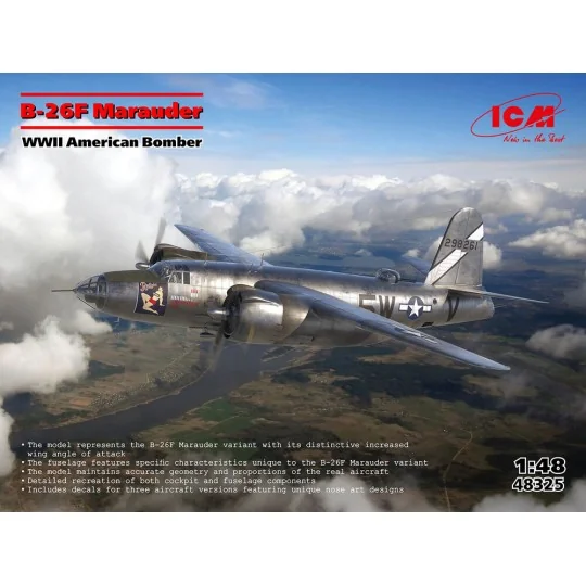 B-26F Marauder, WWII American Bomber, 1/48 - ICM 48325