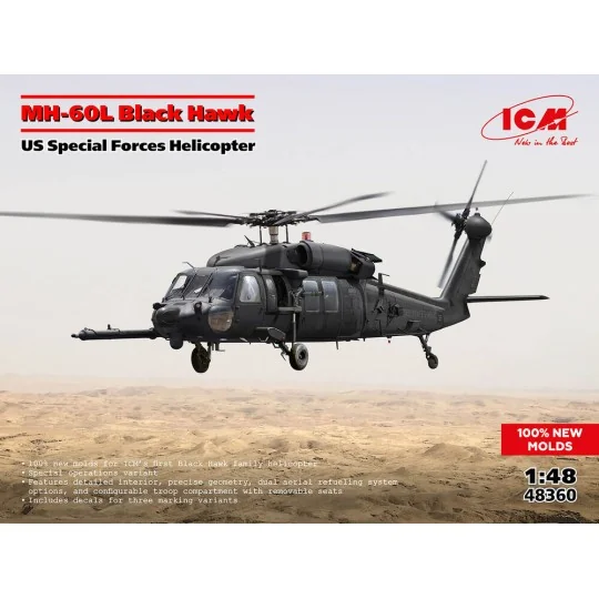 MH-60L Black Hawk, US Special Forces Helicopter (100% new molds) - ...