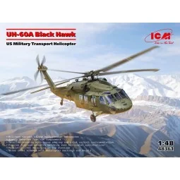 UH-60A Black Hawk, US Military Transport Helicopter - ICM 48361