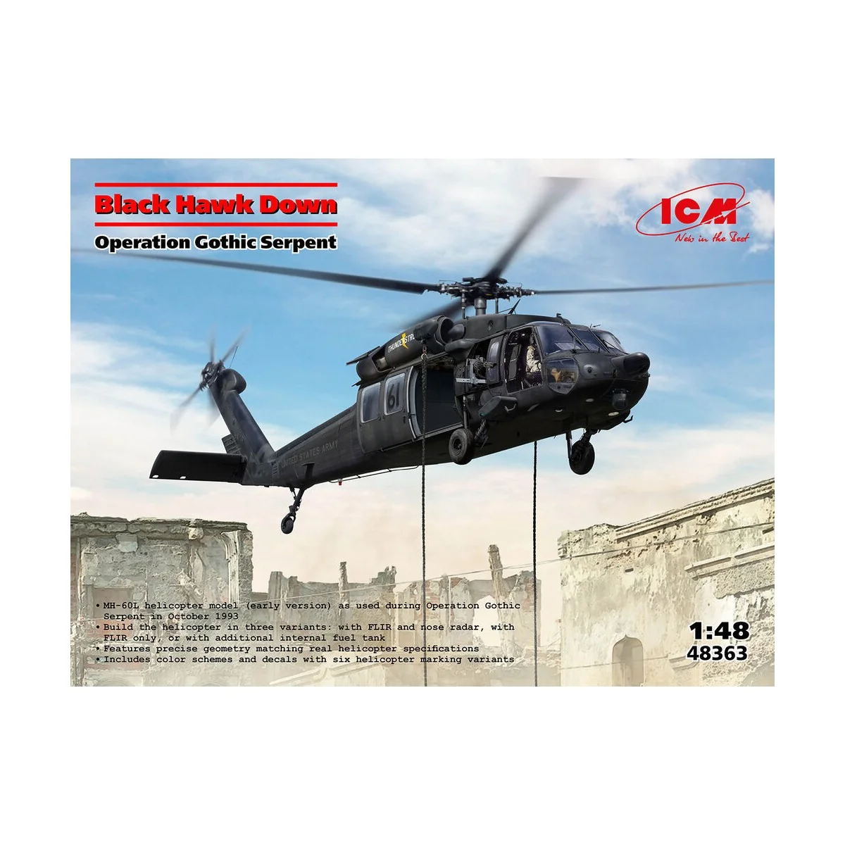 Black Hawk Down. Operation Gothic Serpent, 1/48 - ICM 48363 Black Hawk Down. Operation Gothic Serpent, 1/48 - ICM 48363